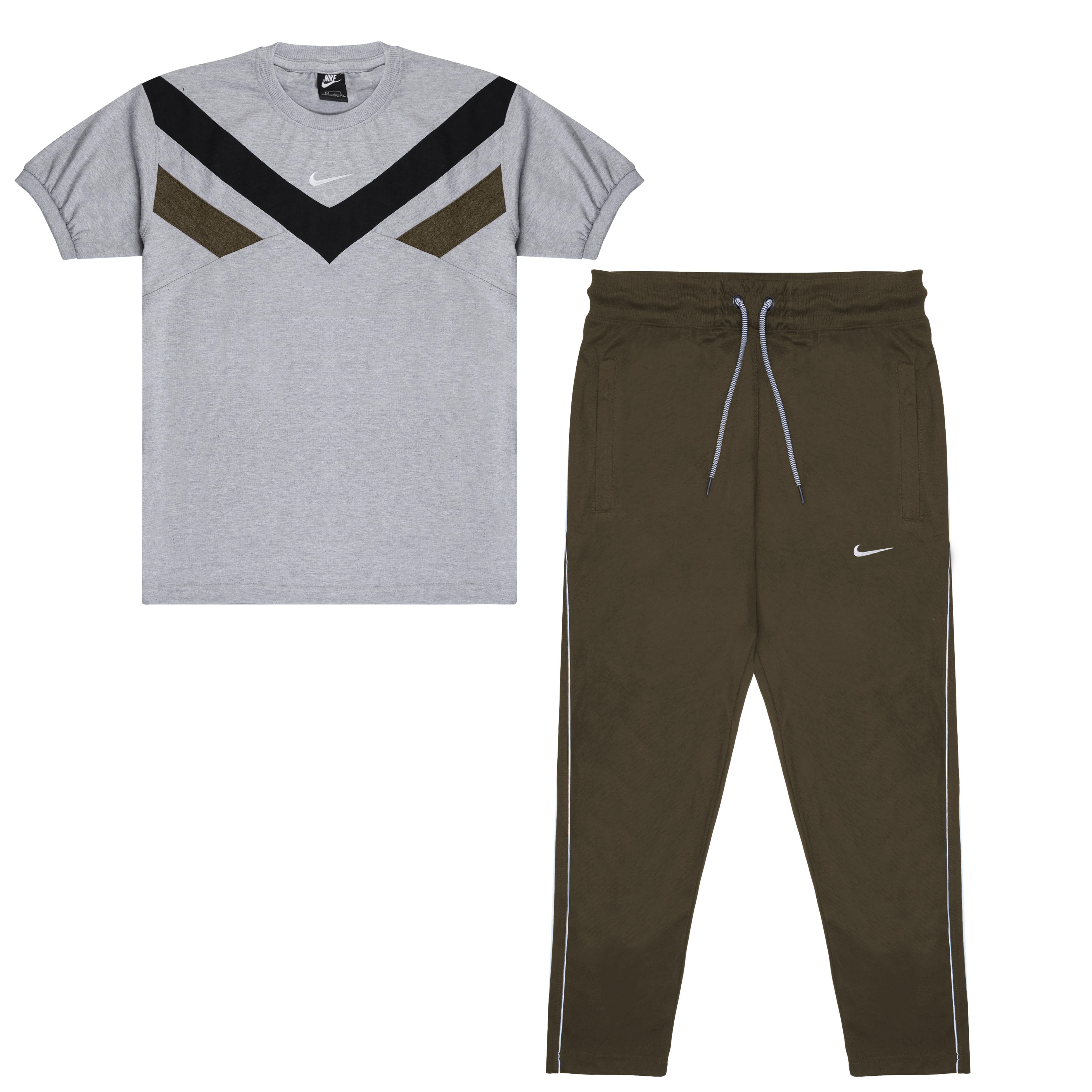 Nike Cotton Track Suits - Olive