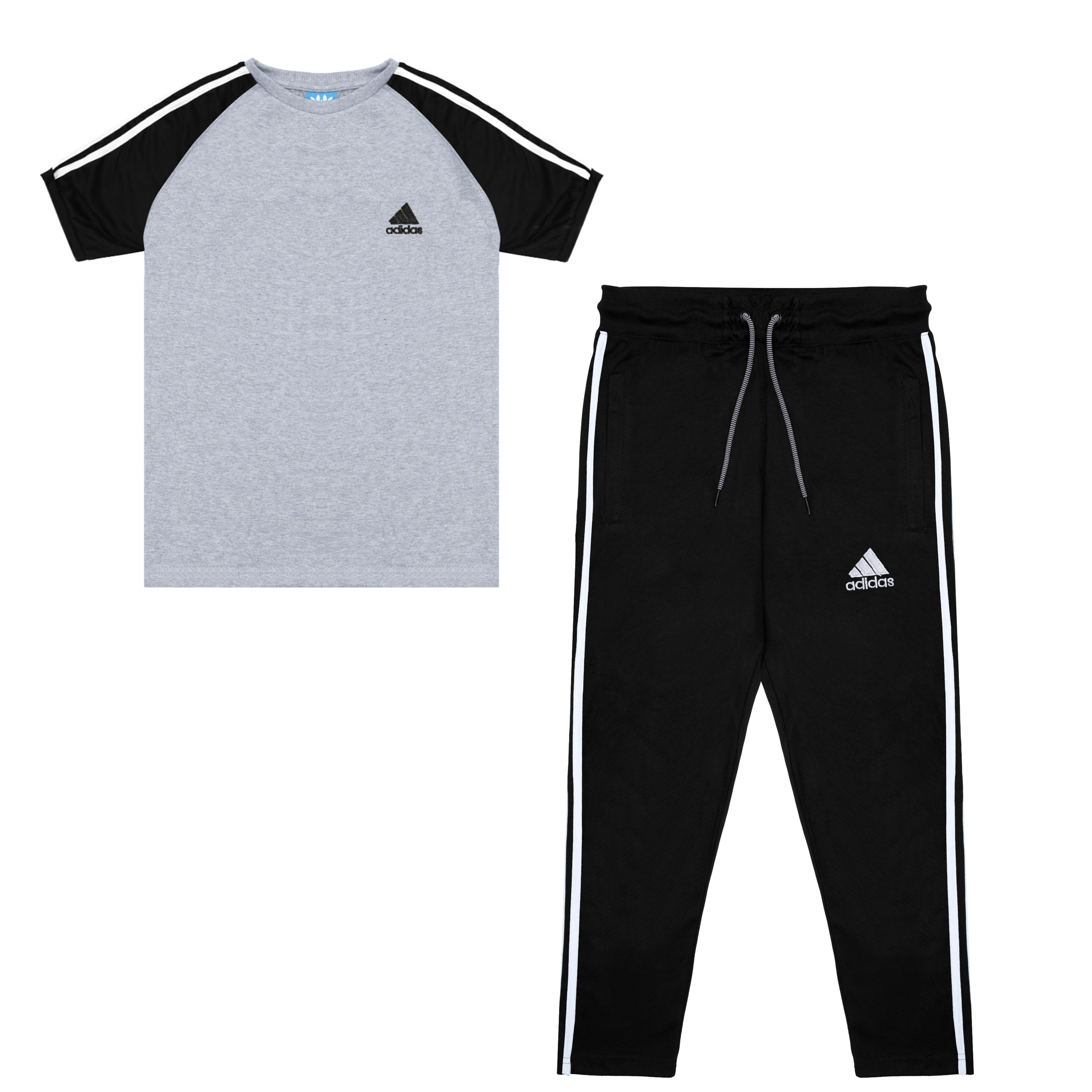 Adidas Cotton Track Suits - Black
