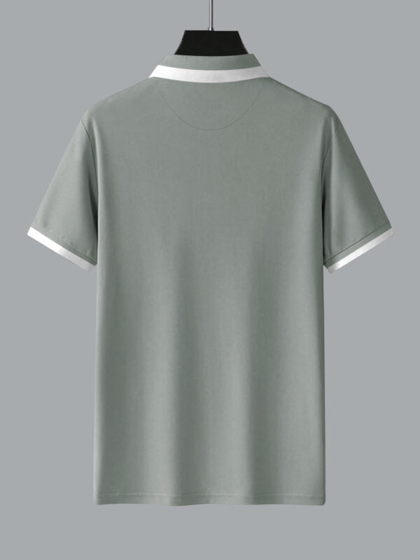 Fred Perry Logo Gray Lycra Polo Shirt