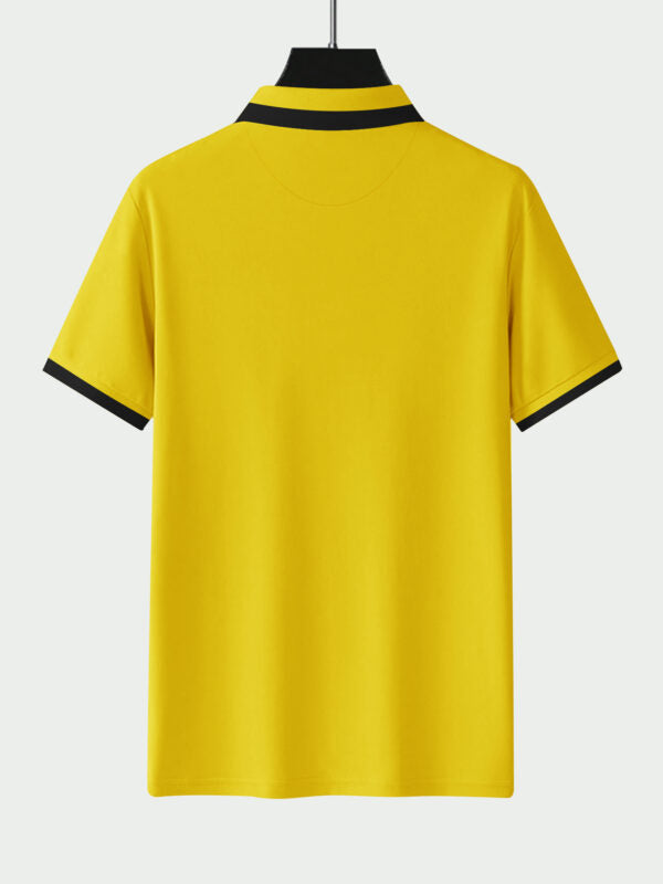 Fred Perry Logo Yellow Lycra Polo Shirt