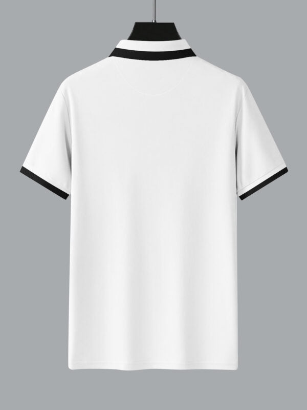 Fred Perry Logo White Lycra Polo Shirt