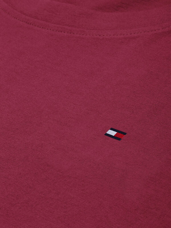 Tommy Hilfiger Logo - Maroon - T-Shirt