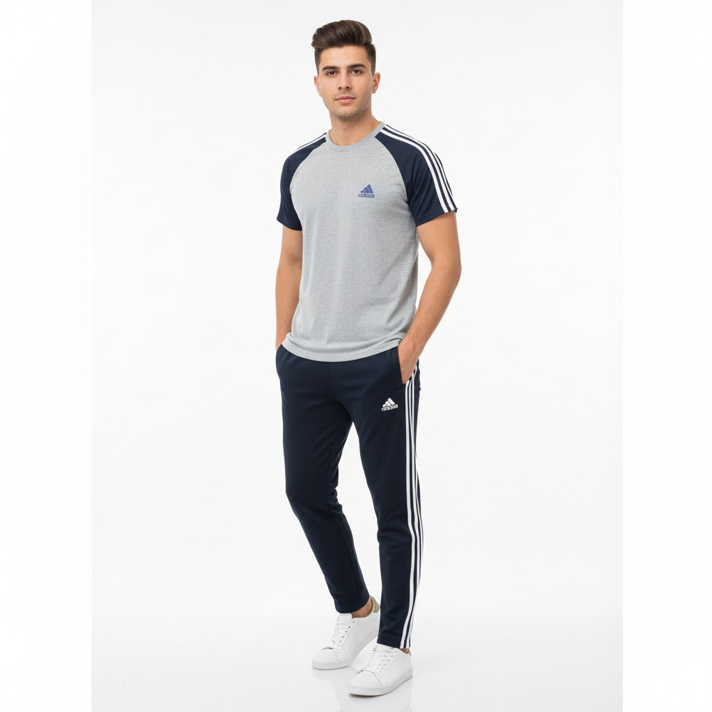 Adidas Cotton Track Suits - Black